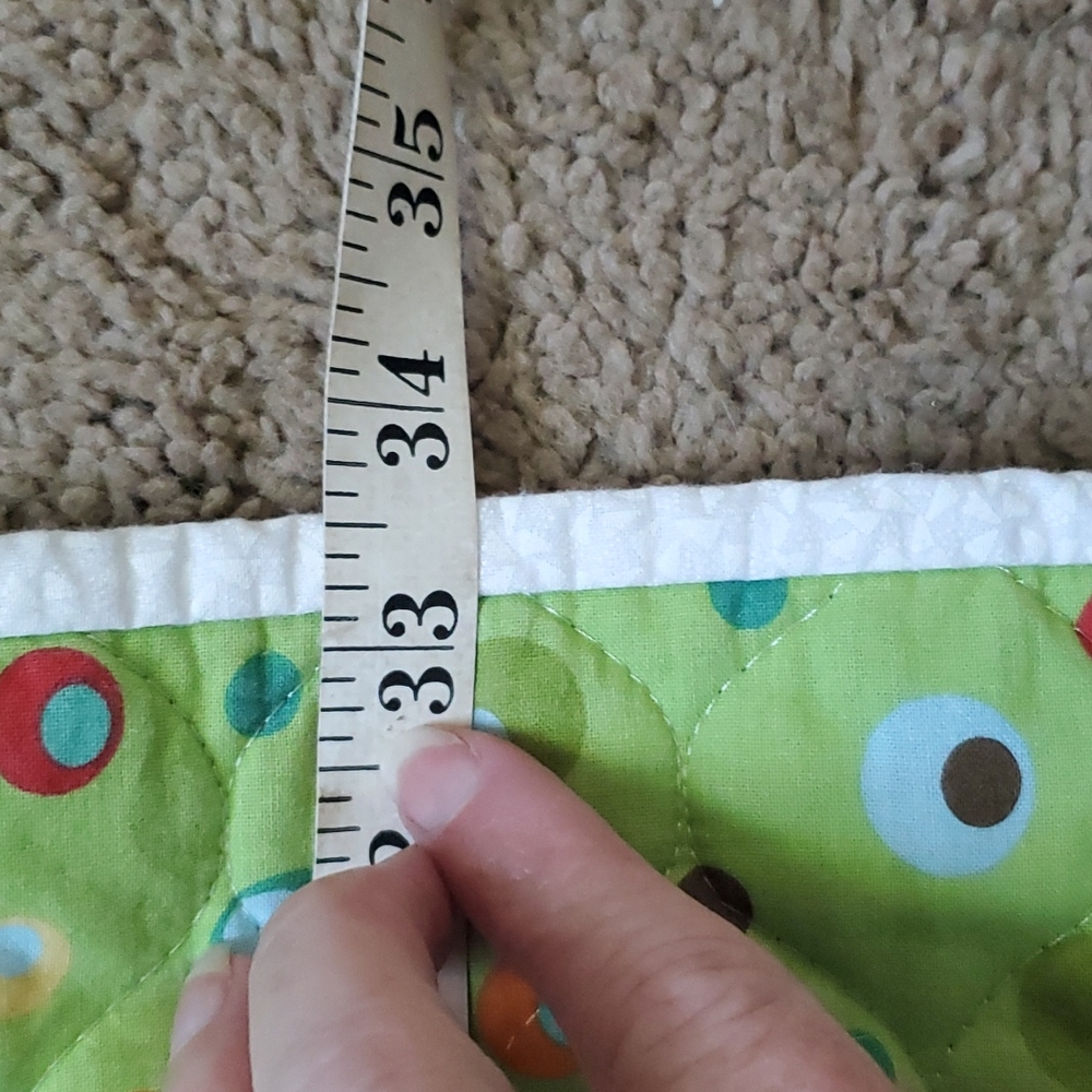 Handmade, baby quilt, blanket, bedspread, alphabet, baby gift, reversible - Picture 4 of 8